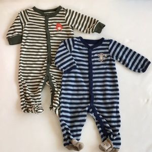 Carters Bundle of 2 Boys One Piece Footies